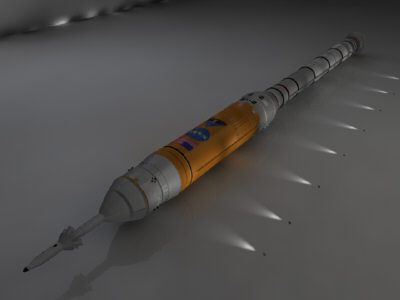 3d model ares 1 rocket - ARES 1 Rocket by Monkey Wrench
